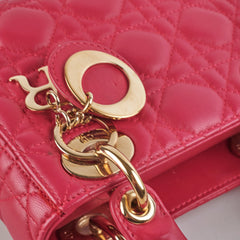 Christian Dior Mini Lady Dior Hot Pink Christian Dior Mini Lady Dior Hot Pink