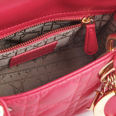 Christian Dior Mini Lady Dior Hot Pink Christian Dior Mini Lady Dior Hot Pink
