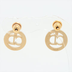 Dior Round CD Pink Rhinestone Earrings (Costume Jewellery) Dior Round CD Pink Rhinestone Earrings (Costume Jewellery)