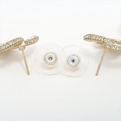 ITEM 21 - Chanel Large Coco Mark CC Piercing Earring Pearl and Diamontes ITEM 21 - Chanel Large Coco Mark CC Piercing Earring Pearl and Diamontes