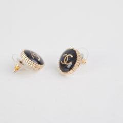 Chanel Vintage Style Round Stud Earrings Chanel Vintage Style Round Stud Earrings