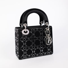 Christian Dior Mini Lady Dior Satin Black Christian Dior Mini Lady Dior Satin Black