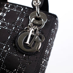 Christian Dior Mini Lady Dior Satin Black Christian Dior Mini Lady Dior Satin Black