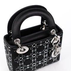 Christian Dior Mini Lady Dior Satin Black Christian Dior Mini Lady Dior Satin Black