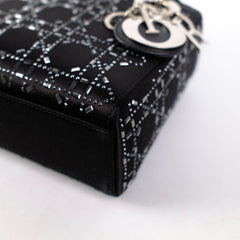 Christian Dior Mini Lady Dior Satin Black Christian Dior Mini Lady Dior Satin Black