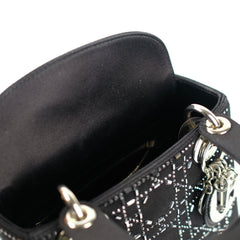 Christian Dior Mini Lady Dior Satin Black Christian Dior Mini Lady Dior Satin Black