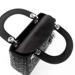 Christian Dior Mini Lady Dior Satin Black Christian Dior Mini Lady Dior Satin Black