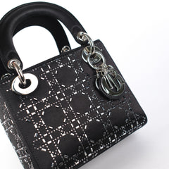 Christian Dior Mini Lady Dior Satin Black Christian Dior Mini Lady Dior Satin Black
