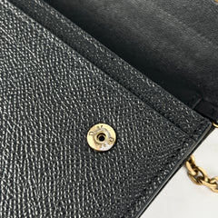 Christian Dior Long Saddle Wallet On Chain WOC Black Christian Dior Long Saddle Wallet On Chain WOC Black