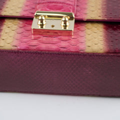 Christian Dior Miss Dior Python Flap Bag Multicolor Christian Dior Miss Dior Python Flap Bag Multicolor