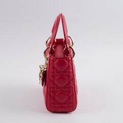 Christian Dior Mini Lady Dior Red Christian Dior Mini Lady Dior Red