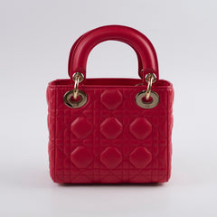 Christian Dior Mini Lady Dior Red Christian Dior Mini Lady Dior Red