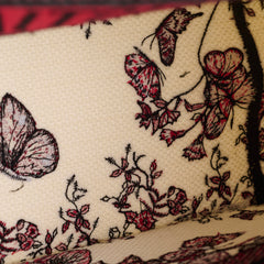 Christian Dior Medium Book Tote Butterfly Embroidery Red Christian Dior Medium Book Tote Butterfly Embroidery Red