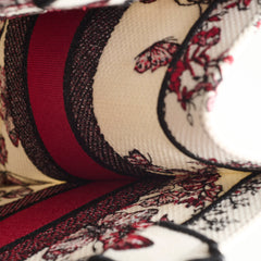 Christian Dior Medium Book Tote Butterfly Embroidery Red Christian Dior Medium Book Tote Butterfly Embroidery Red