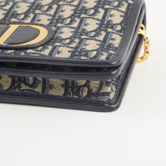 Christian Dior Montaigne Belt Bag with Chain Navy Christian Dior Montaigne Belt Bag with Chain Navy