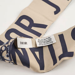 Christian Dior Oblique Twilly Navy Christian Dior Oblique Twilly Navy