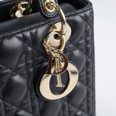 Christian Dior Medium Lambskin Lady Dior Black Christian Dior Medium Lambskin Lady Dior Black