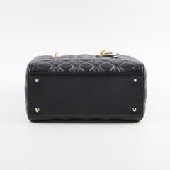Christian Dior Medium Lambskin Lady Dior Black Christian Dior Medium Lambskin Lady Dior Black