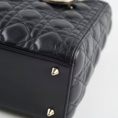 Christian Dior Medium Lambskin Lady Dior Black Christian Dior Medium Lambskin Lady Dior Black