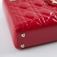 Christian Dior Mini Lady Dior Patent Red Christian Dior Mini Lady Dior Patent Red