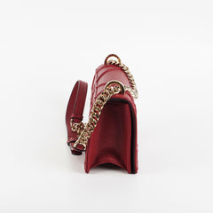 Christian Dior Small Diorama Burgundy Crossbody Bag Christian Dior Small Diorama Burgundy Crossbody Bag