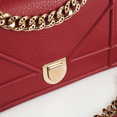 Christian Dior Small Diorama Burgundy Crossbody Bag Christian Dior Small Diorama Burgundy Crossbody Bag
