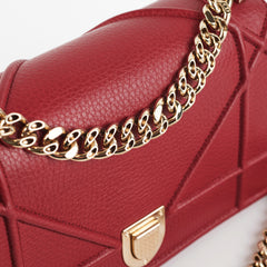 Christian Dior Small Diorama Burgundy Crossbody Bag Christian Dior Small Diorama Burgundy Crossbody Bag