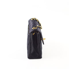 Chanel Vintage Satin Mini Square Black Serial 2 Chanel Vintage Satin Mini Square Black Serial 2