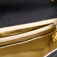 Chanel Vintage Satin Mini Square Black Serial 2 Chanel Vintage Satin Mini Square Black Serial 2