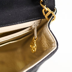 Chanel Vintage Satin Mini Square Black Serial 2 Chanel Vintage Satin Mini Square Black Serial 2