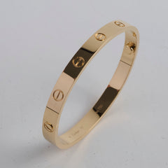 Cartier Yellow Gold Size 17 Classic Model Love Bracelet 2025 Cartier Yellow Gold Size 17 Classic Model Love Bracelet 2025