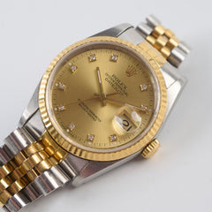 Rolex Two Toned Diamonds Datejust 36MM Watch Rolex Two Toned Diamonds Datejust 36MM Watch