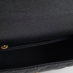 Chanel Caviar Mini Coco Handle with Lizard Top Handle Black Chanel Caviar Mini Coco Handle with Lizard Top Handle Black