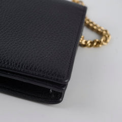 Gucci Wallet on Chain Black Gucci Wallet on Chain Black