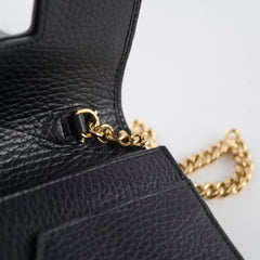 Gucci Wallet on Chain Black Gucci Wallet on Chain Black