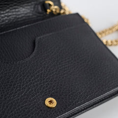 Gucci Wallet on Chain Black Gucci Wallet on Chain Black