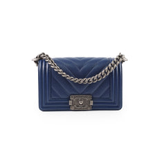 Chanel Small Boy Bag Navy Caviar Ruthenium Hardware Chanel Small Boy Bag Navy Caviar Ruthenium Hardware