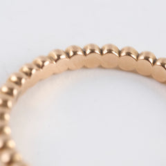 Van Cleef and Arpels Perlee pearls of gold ring , small model, 18k Rose Gold size 53 Van Cleef and Arpels Perlee pearls of gold ring , small model, 18k Rose Gold size 53