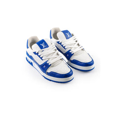 Louis Vuitton Men's 54' Trainers White/Blue Size UK Size 8.5 Louis Vuitton Men's 54' Trainers White/Blue Size UK Size 8.5
