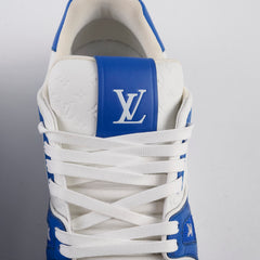 Louis Vuitton Men's 54' Trainers White/Blue Size UK Size 8.5 Louis Vuitton Men's 54' Trainers White/Blue Size UK Size 8.5