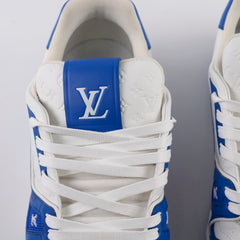 Louis Vuitton Men's 54' Trainers White/Blue Size UK Size 8.5 Louis Vuitton Men's 54' Trainers White/Blue Size UK Size 8.5