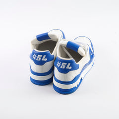 Louis Vuitton Men's 54' Trainers White/Blue Size UK Size 8.5 Louis Vuitton Men's 54' Trainers White/Blue Size UK Size 8.5