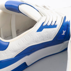 Louis Vuitton Men's 54' Trainers White/Blue Size UK Size 8.5 Louis Vuitton Men's 54' Trainers White/Blue Size UK Size 8.5
