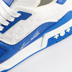Louis Vuitton Men's 54' Trainers White/Blue Size UK Size 8.5 Louis Vuitton Men's 54' Trainers White/Blue Size UK Size 8.5