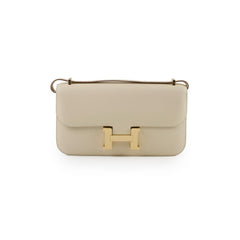 Hermes Constance Elan Craie Epsom GHW - Stamp K Hermes Constance Elan Craie Epsom GHW - Stamp K