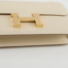 Hermes Constance Elan Craie Epsom GHW - Stamp K Hermes Constance Elan Craie Epsom GHW - Stamp K