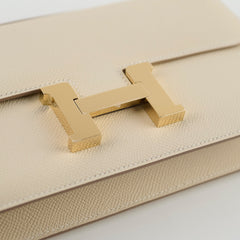 Hermes Constance Elan Craie Epsom GHW - Stamp K Hermes Constance Elan Craie Epsom GHW - Stamp K