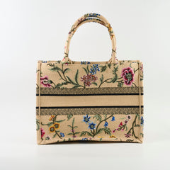 Dior Medium Book Tote Beige Floral Dior Medium Book Tote Beige Floral