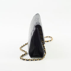 Chanel Vintage Square Flap Lambskin Black Chanel Vintage Square Flap Lambskin Black