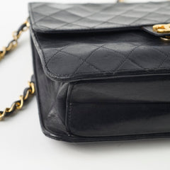 Chanel Vintage Square Flap Lambskin Black Chanel Vintage Square Flap Lambskin Black